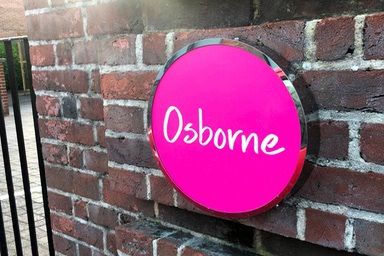 Exterior Mirror Stainless Steel Logo Branding Sign